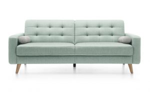 Sofa Nappa z podnerczami - idealna do małego salonu