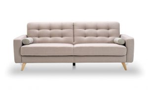 Sofa Nappa z podnerczami - idealna do małego salonu